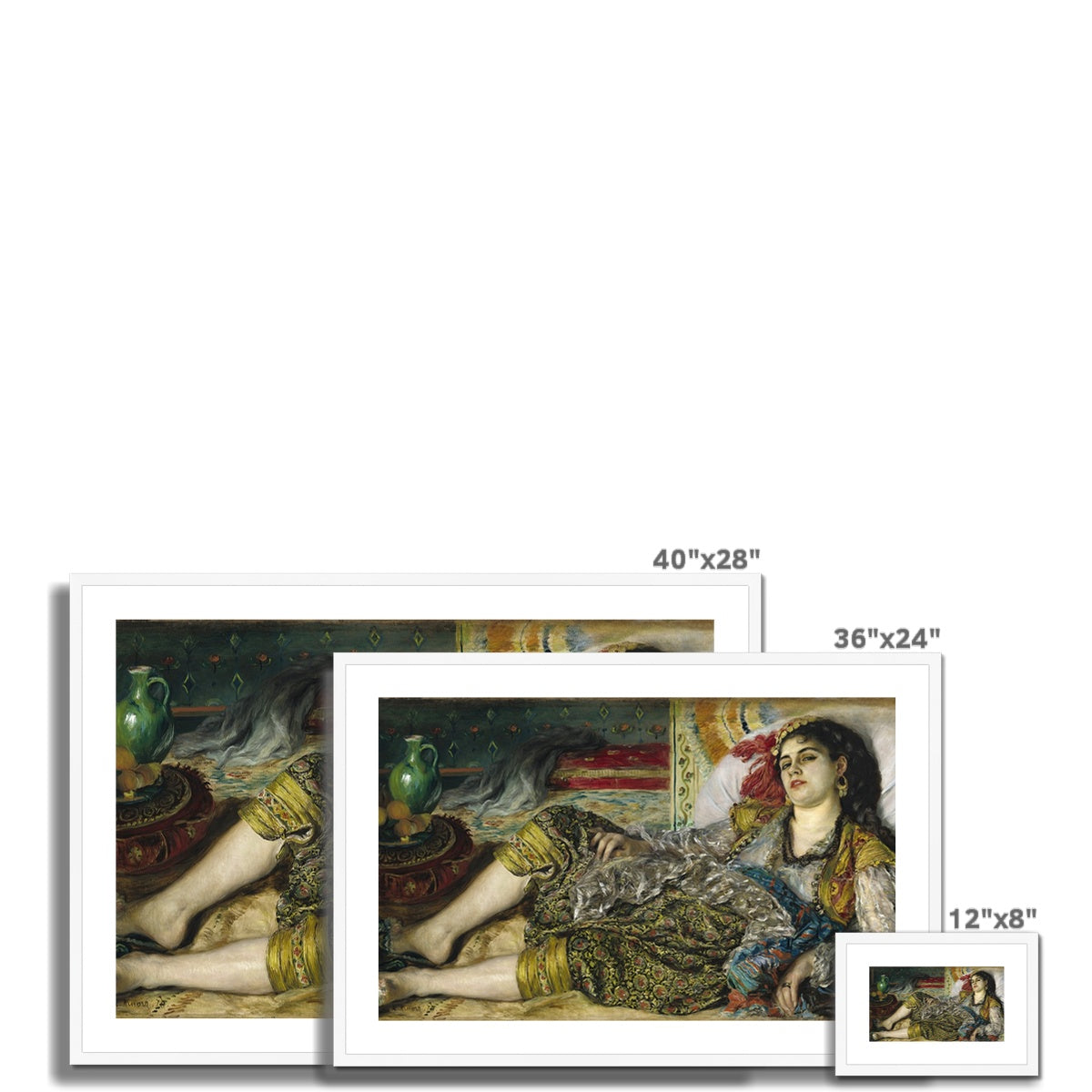 Odalisque by Pierre-Auguste Renoir Framed & Mounted Print