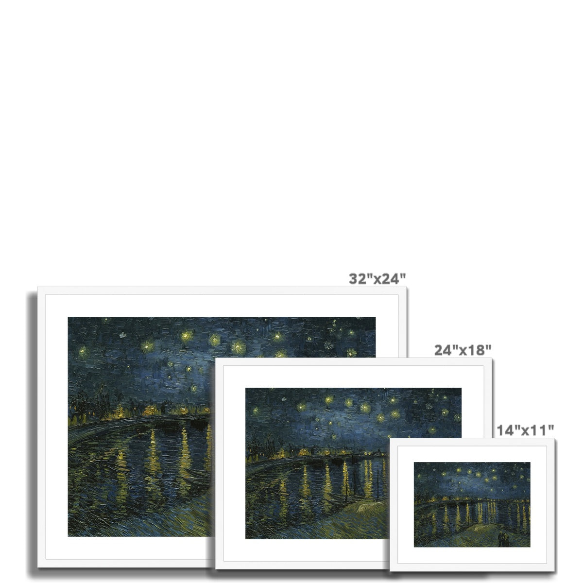 Starry Night by Vincent van Gogh  Framed & Mounted Print