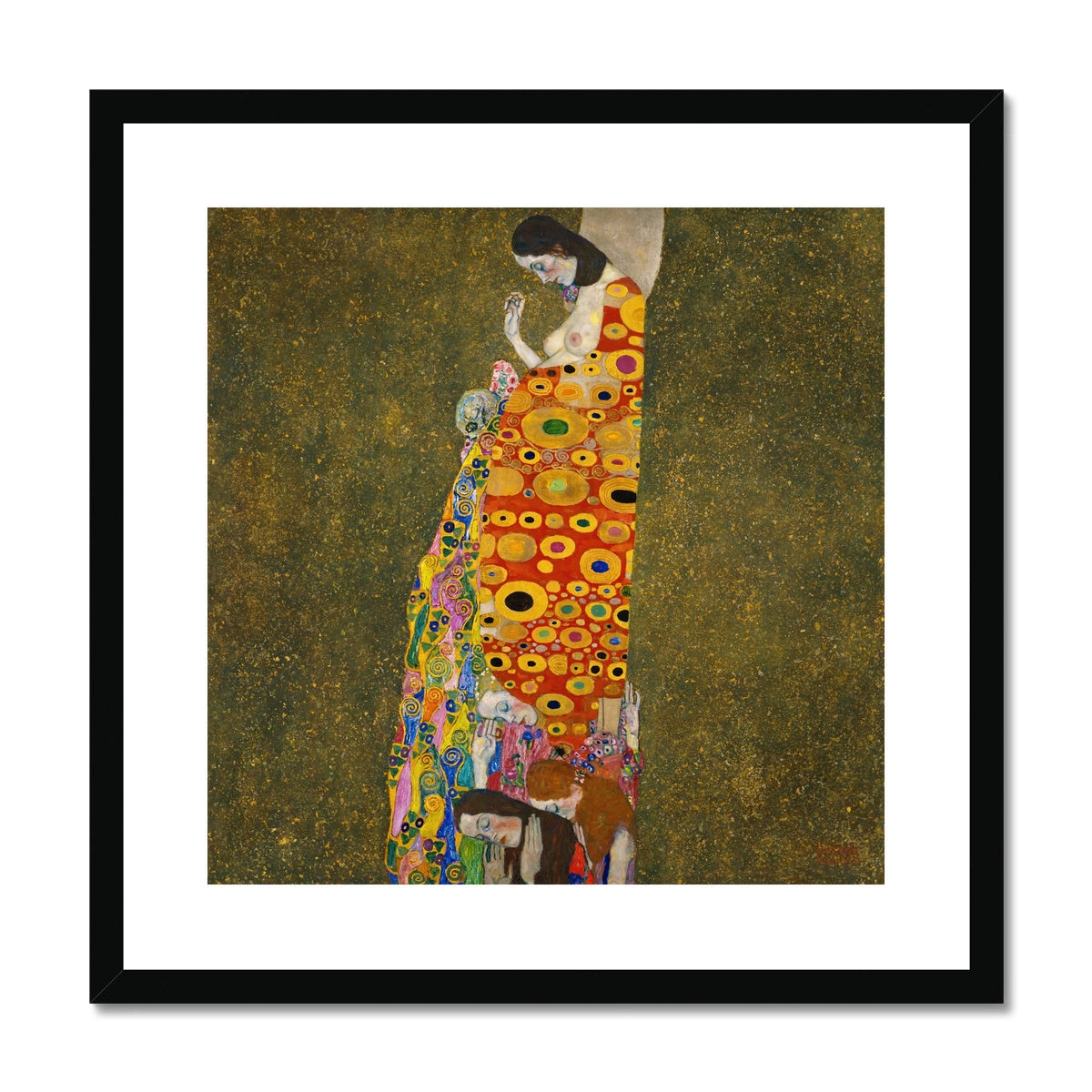 Hope, II by Gustav Klimt Framed & Mounted Print