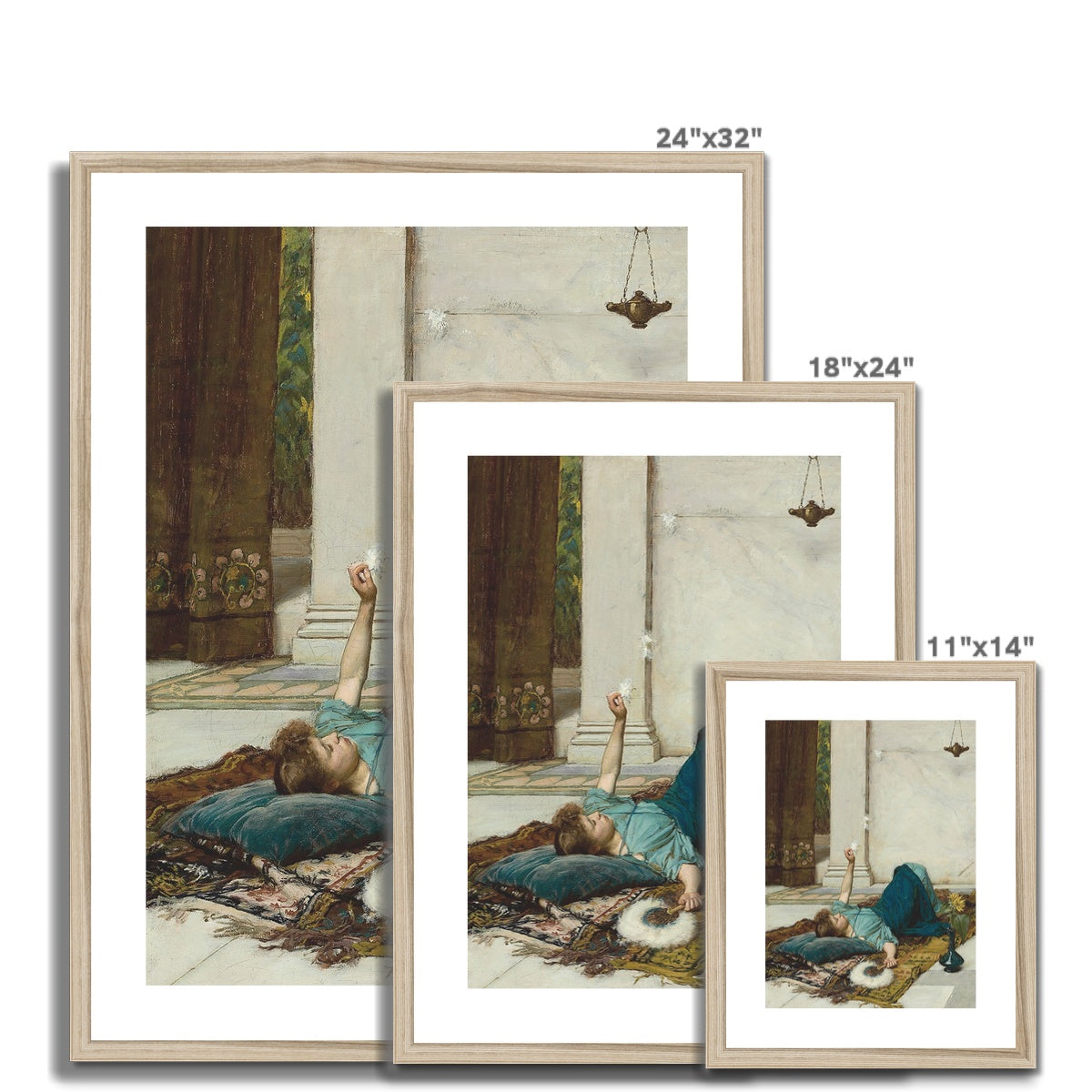 Dolce Far Niente (1879) by John William Waterhouse Framed & Mounted Print