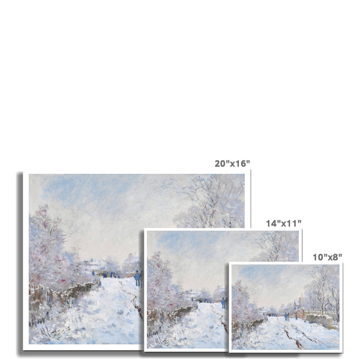 Snow at Argenteuil by Claude Monet Fine Art Print