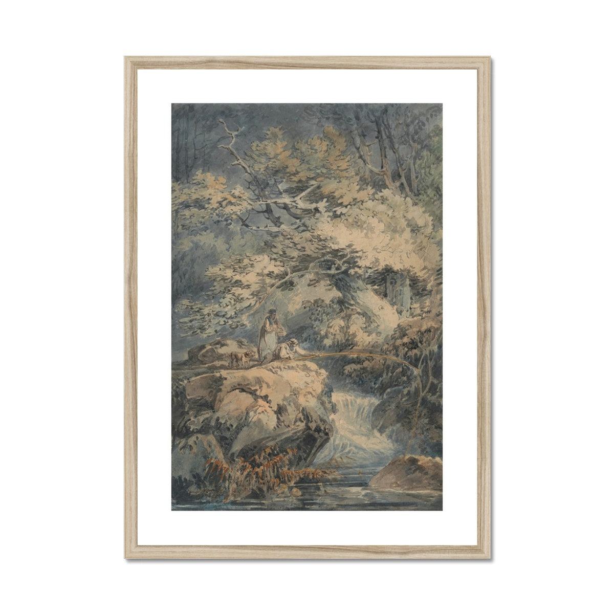 The Angler by Joseph Mallord William Turner Framed & Mounted Print