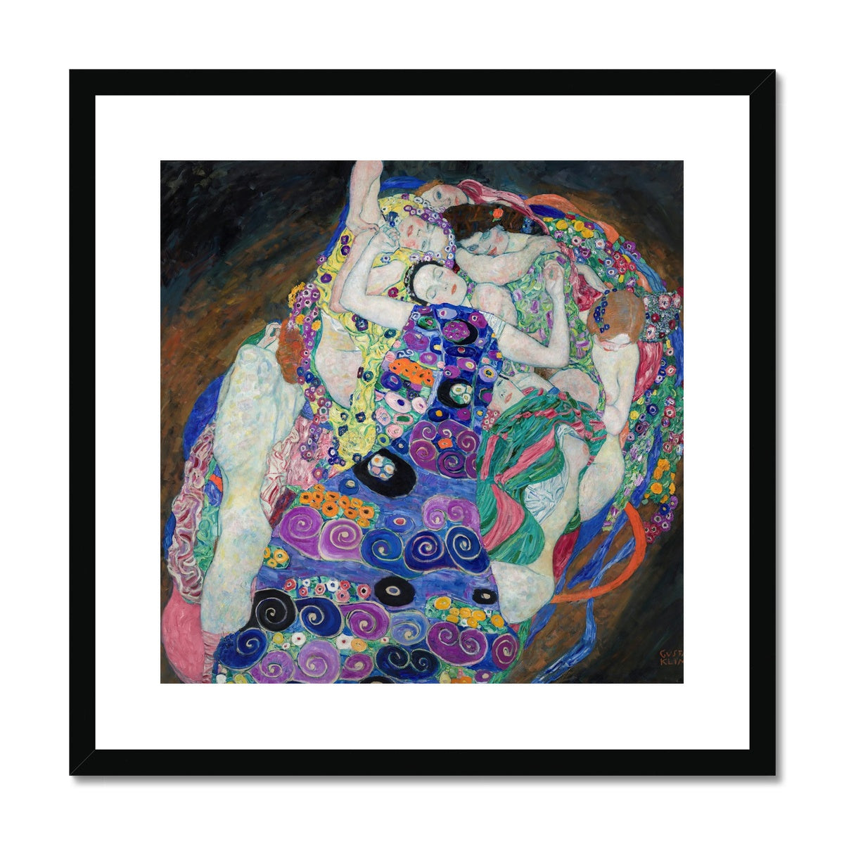 The Maiden by Gustav Klimt Framed & Mounted Print