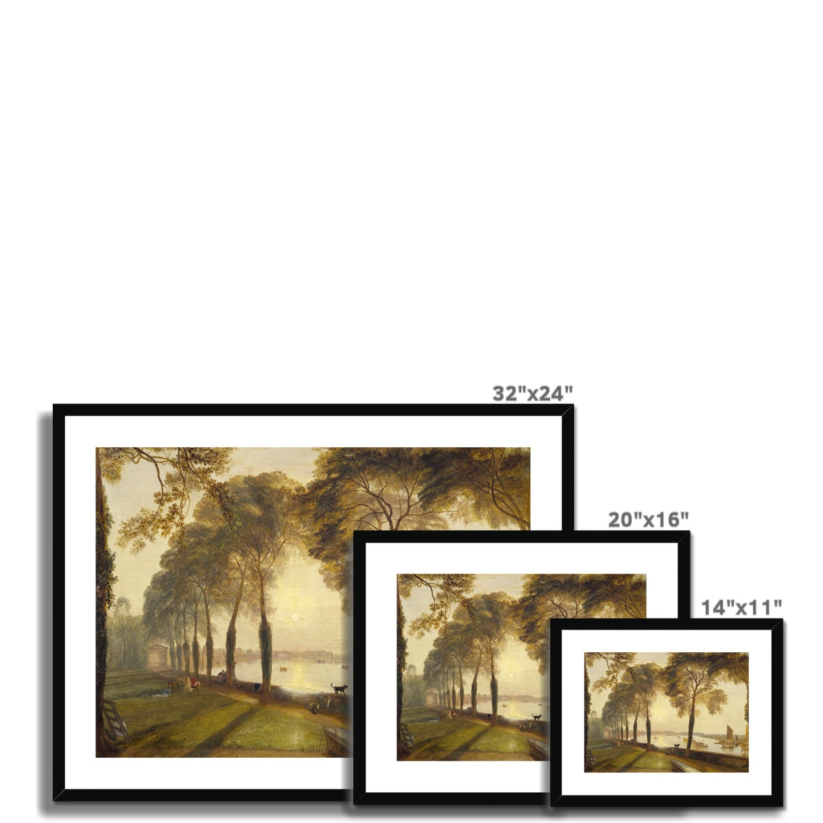 Mortlake Terrace by Joseph Mallord William Turner Framed & Mounted Print