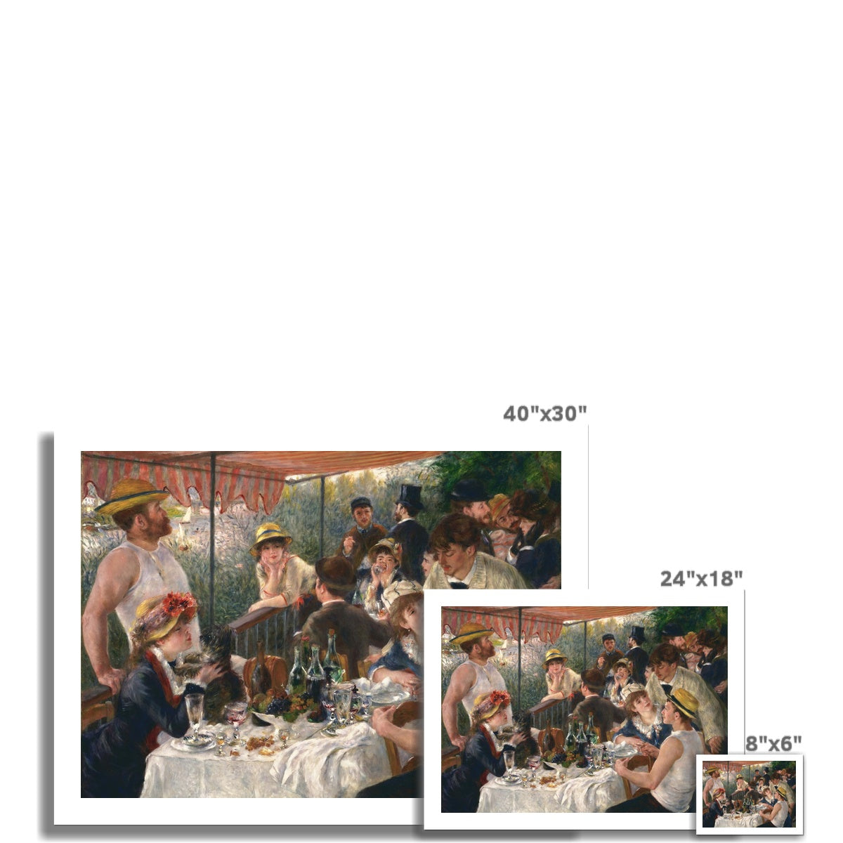 Luncheon of the Boating Party by Pierre-Auguste Renoir Fine Art Print