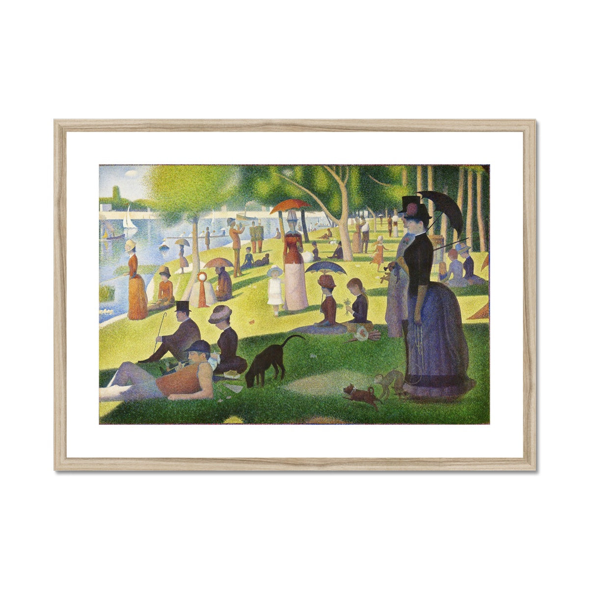 A Sunday on La Grande Jatte (1884) by Georges Seurat Framed & Mounted Print