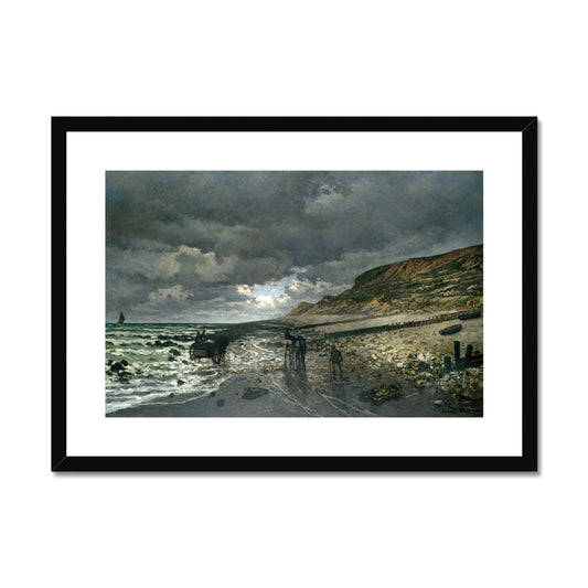 La Pointe de la Hève at Low Tide by Claude Monet Framed & Mounted Print