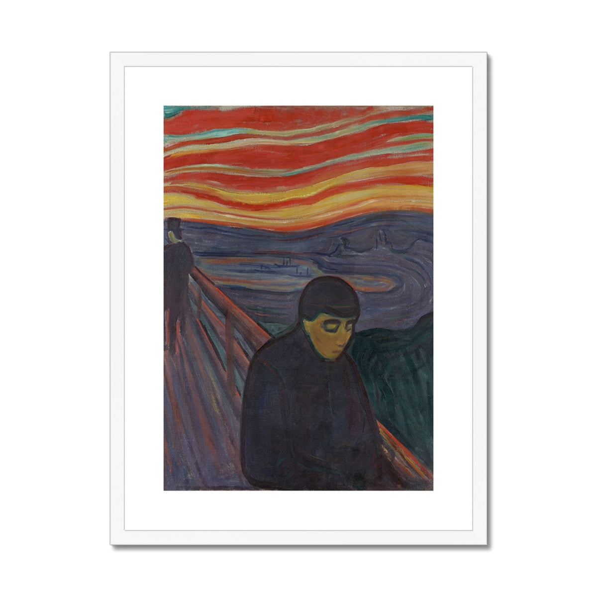 Despair by Edvard Munch Framed & Mounted Print