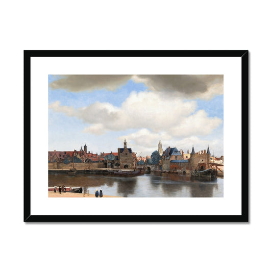 View of Delft by Johannes Vermeer Framed & Mounted Print