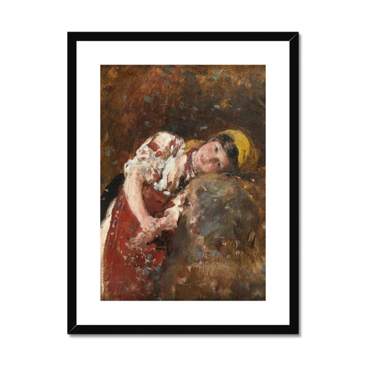 Daydreams by Nicolae Grigorescu Framed & Mounted Print