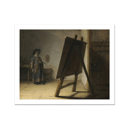 The Artist In His Studio by Rembrandt van Rijn Fine Art Print