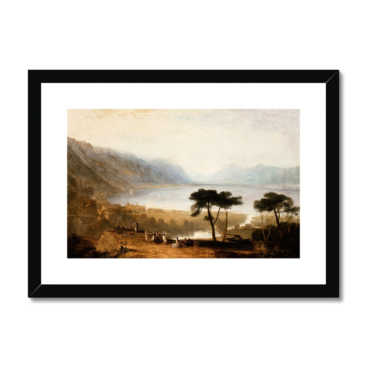 Lake of Geneva from Montreux by Joseph Mallord William Turner Framed & Mounted Print