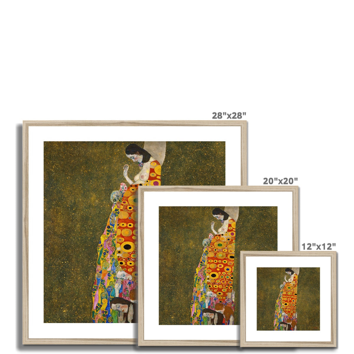 Hope, II by Gustav Klimt Framed & Mounted Print