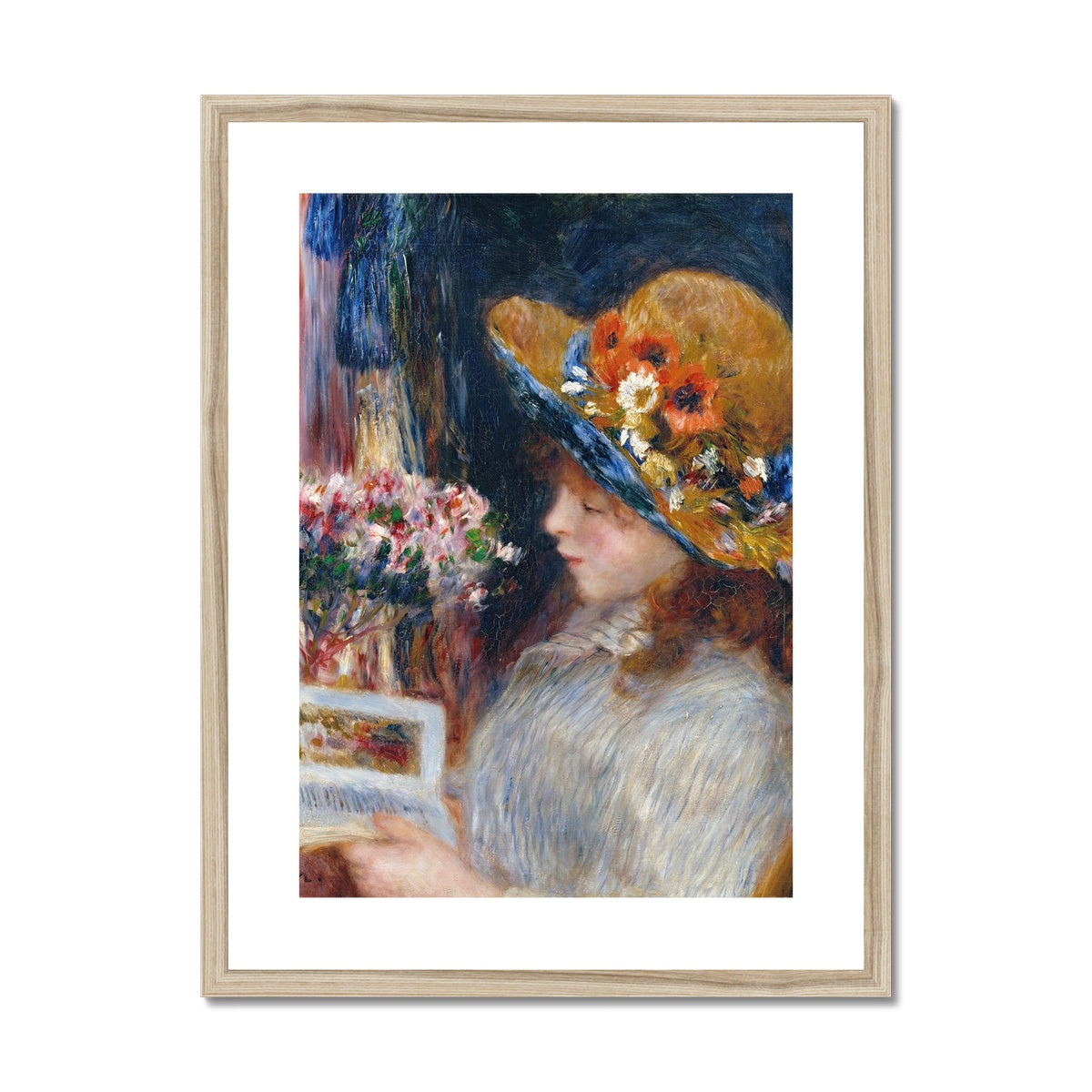 Reading Girl by Pierre-Auguste Renoir Framed & Mounted Print