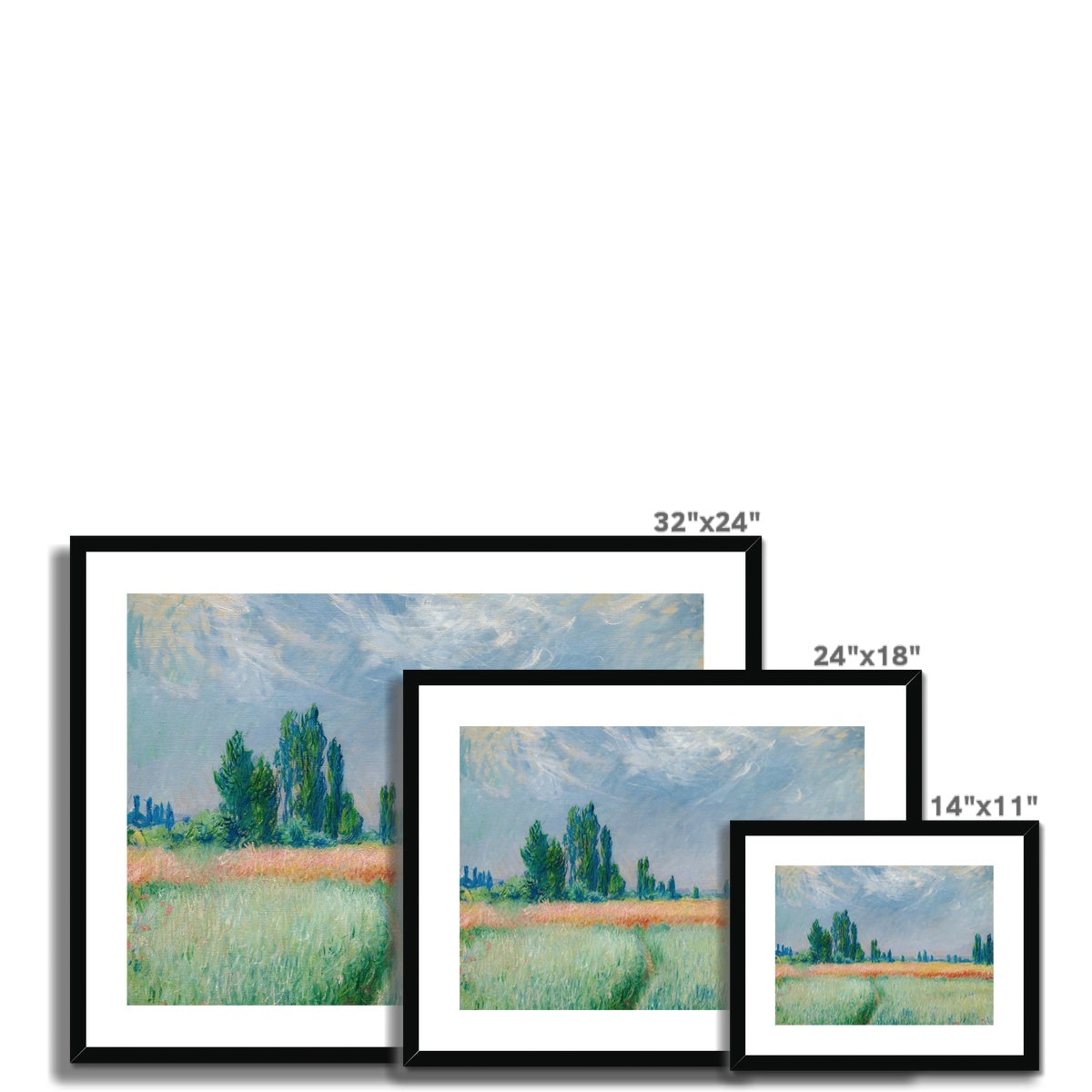 Champ De Blé by Claude Monet Framed & Mounted Print