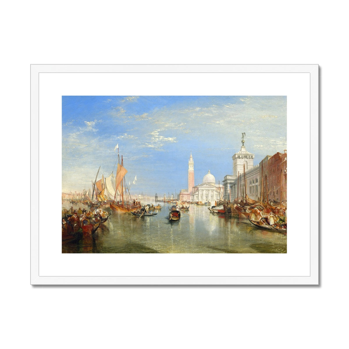 Venice – The Dogana and San Giorgio Maggiore by Joseph Mallord William Turner Framed & Mounted Print