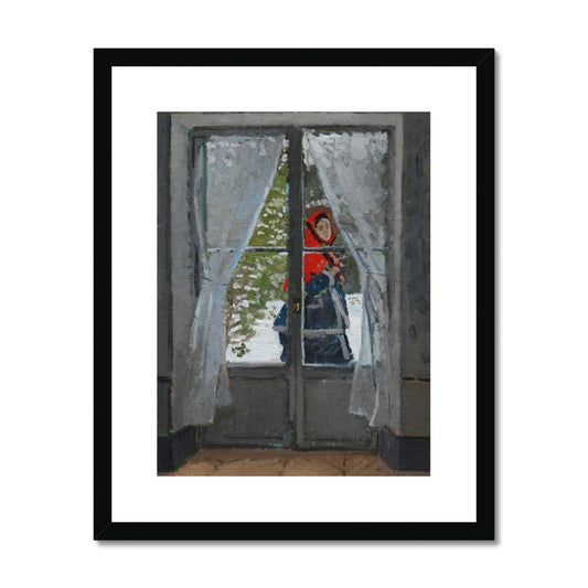 The Red Kerchief by Claude Monet Framed & Mounted Print