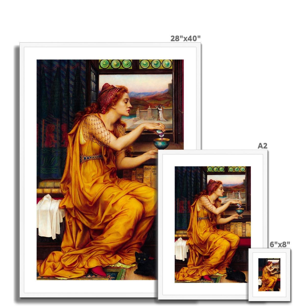 The Love Potion by Evelyn De Morgan Framed & Mounted Print