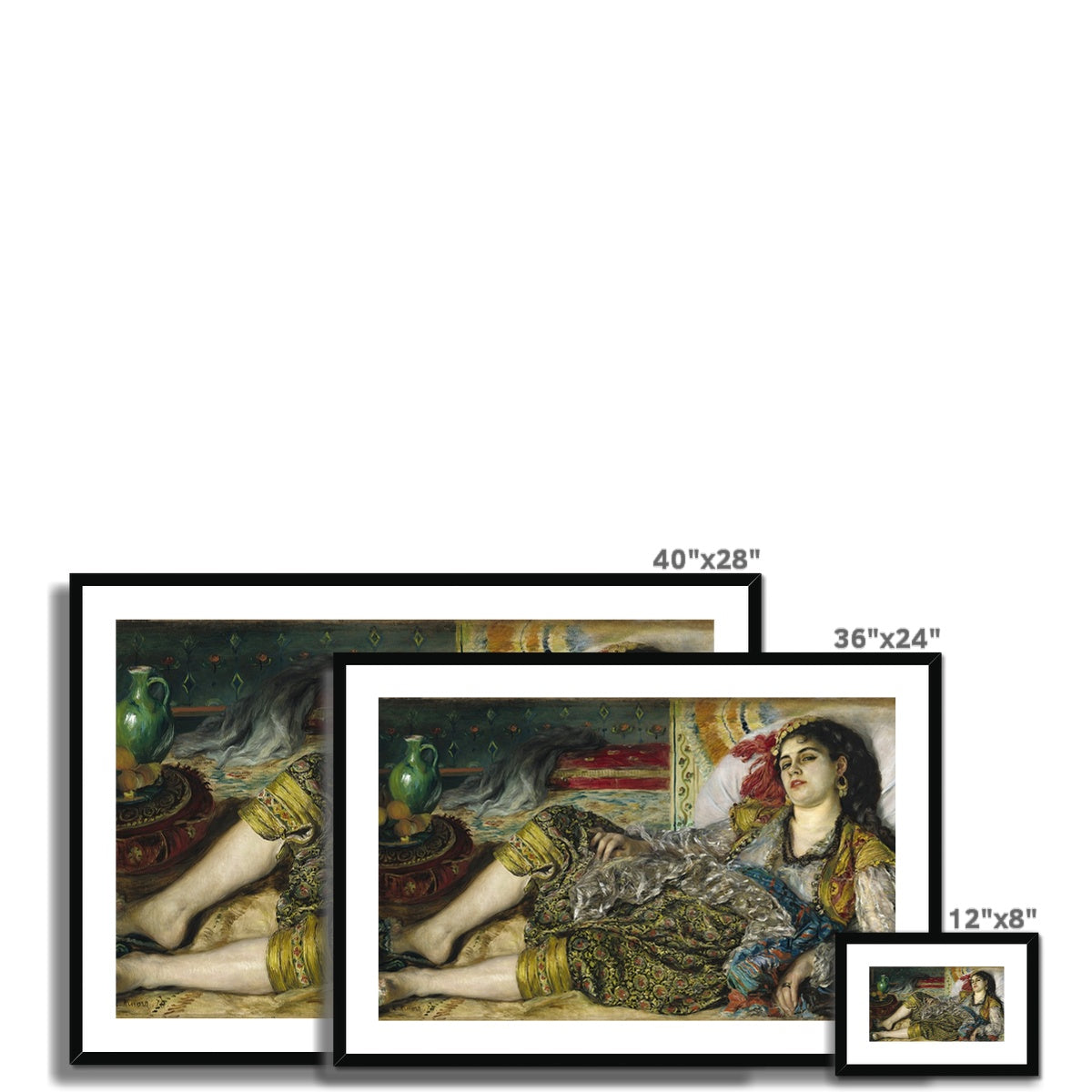 Odalisque by Pierre-Auguste Renoir Framed & Mounted Print