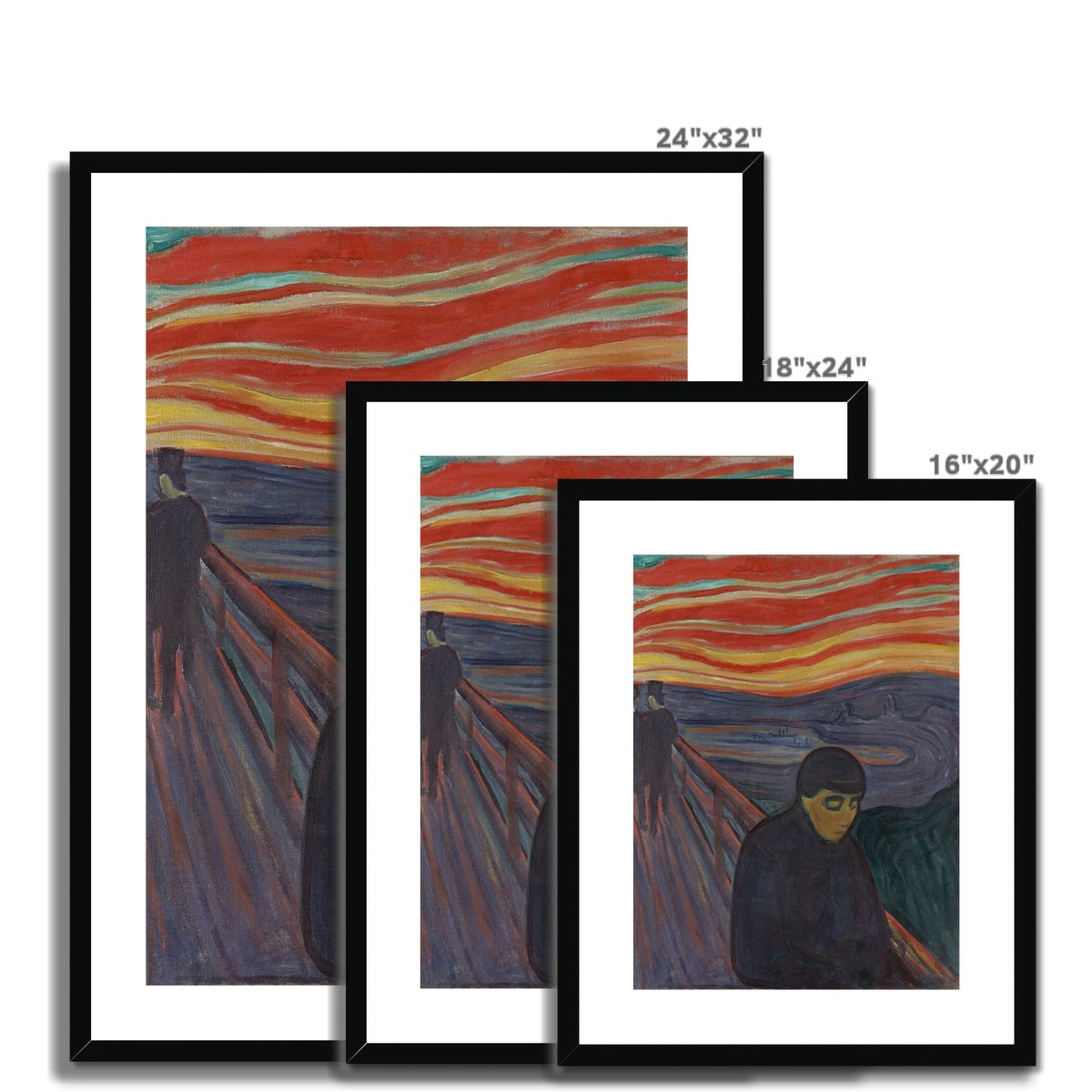 Despair by Edvard Munch Framed & Mounted Print