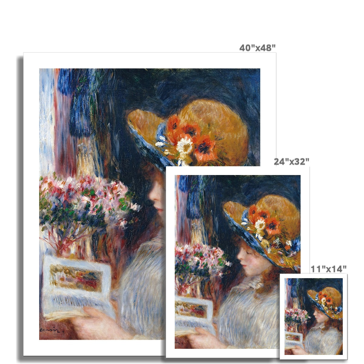 Reading Girl by Pierre-Auguste Renoir Fine Art Print