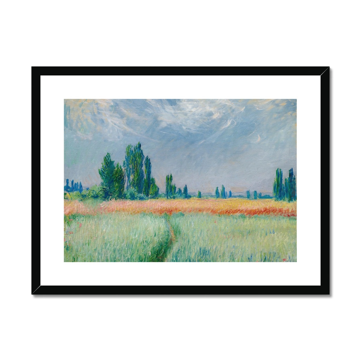 Champ De Blé by Claude Monet Framed & Mounted Print