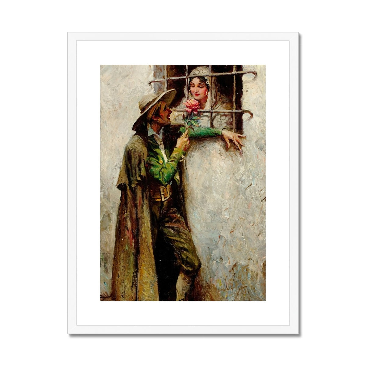 At the Window by William Henry Dethlef Koerner Framed & Mounted Print