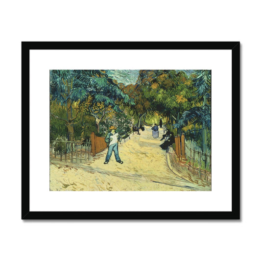 Entrance to the Public Gardens in Arle by Vincent van Gogh  Framed & Mounted Print