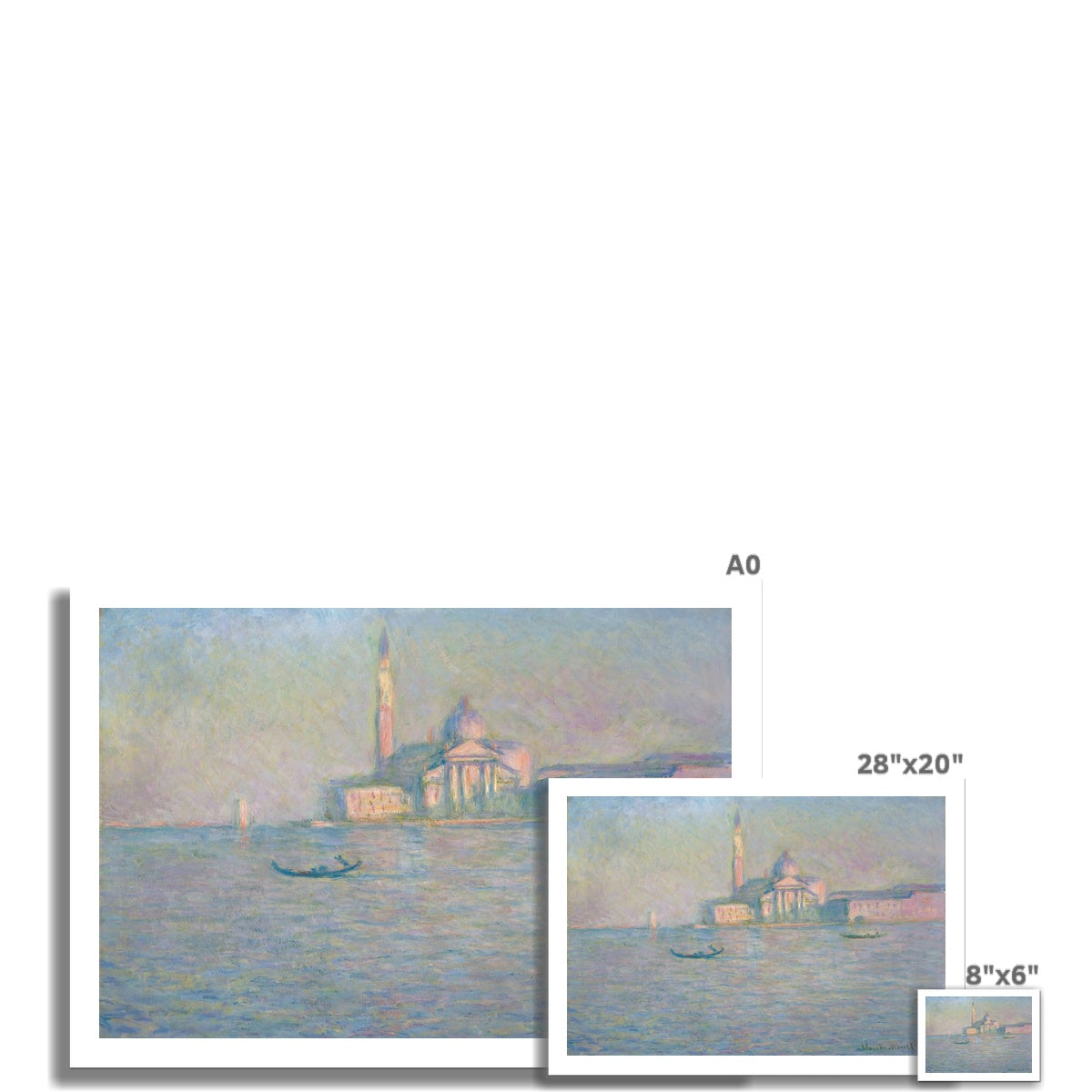 The Church of San Giorgio Maggiore, Venice by Claude Monet  Fine Art Print