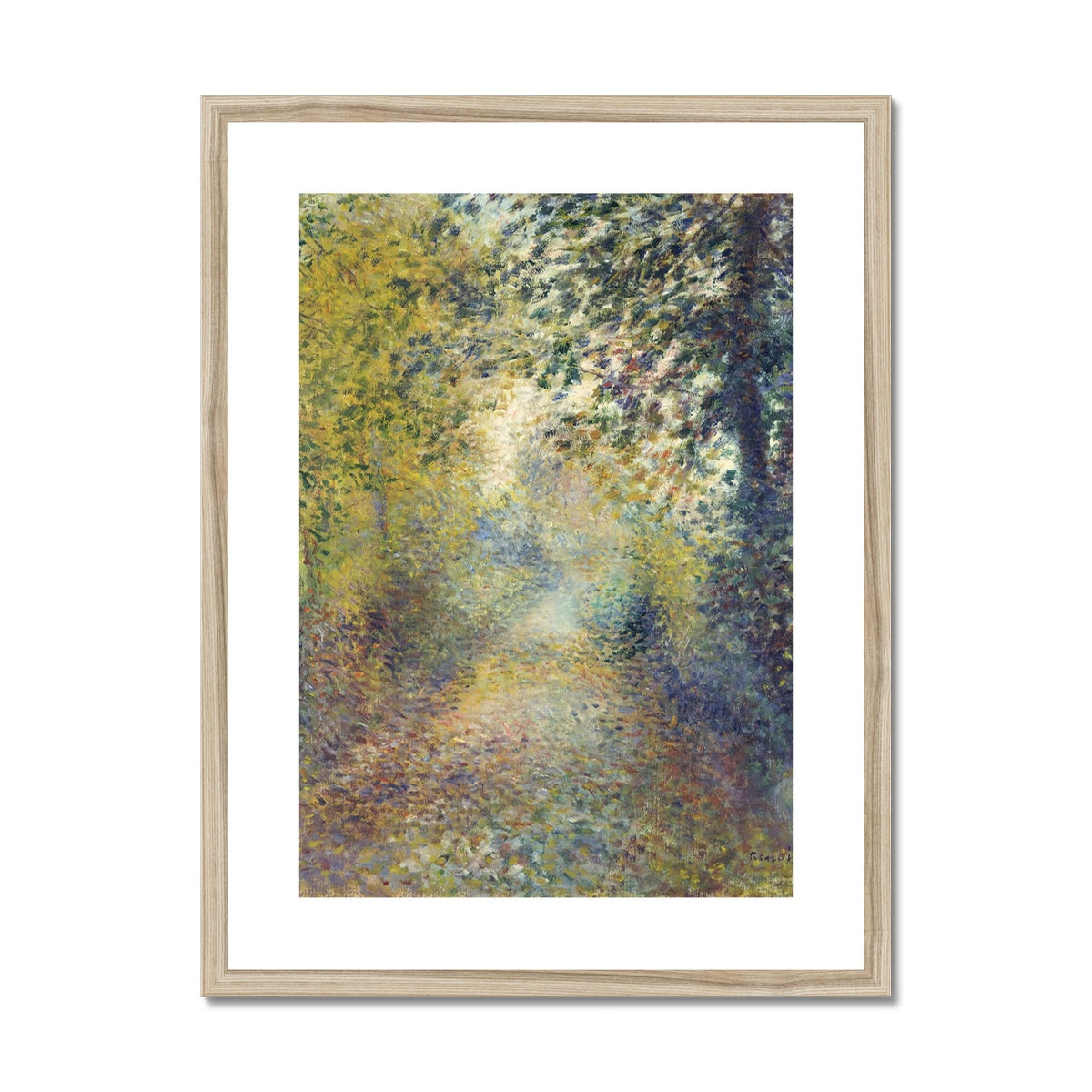 In the Woods by Pierre-Auguste Renoir Framed & Mounted Print