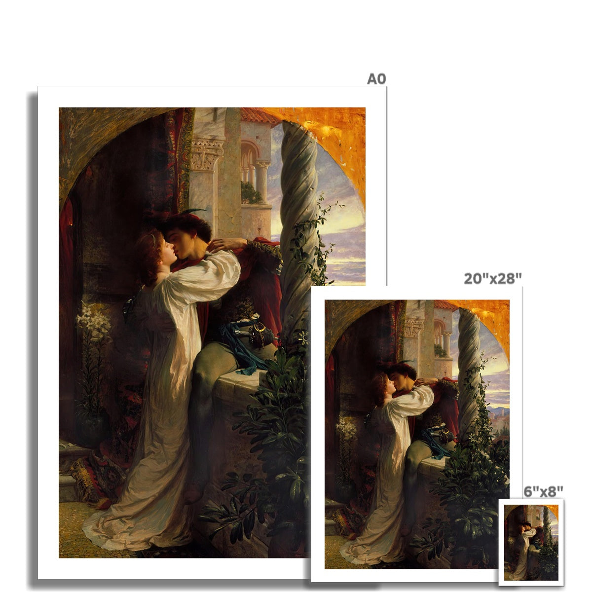 Romeo and Juliet by Frank Dicksee  Fine Art Print