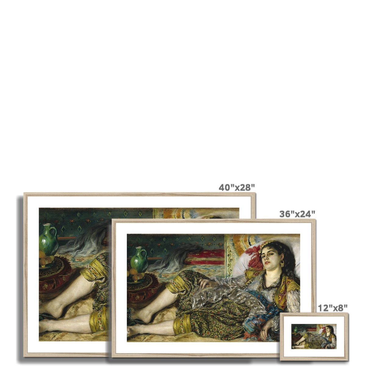 Odalisque by Pierre-Auguste Renoir Framed & Mounted Print