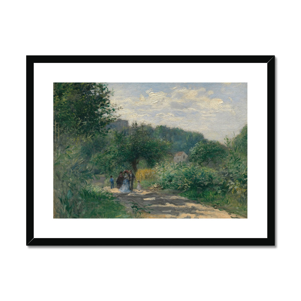 A Road in Louveciennes by Pierre-Auguste Renoir Framed & Mounted Print