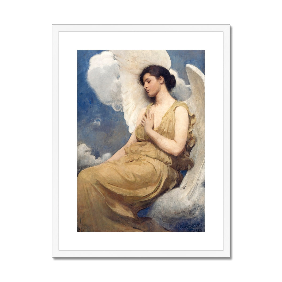 Winged Figure by Abbott Handerson Thayer Framed & Mounted Print