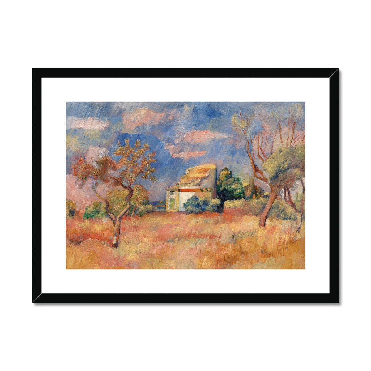 Dovecote at Bellevue (Pigeonnier de Bellevue) by Pierre-Auguste Renoir Framed & Mounted Print