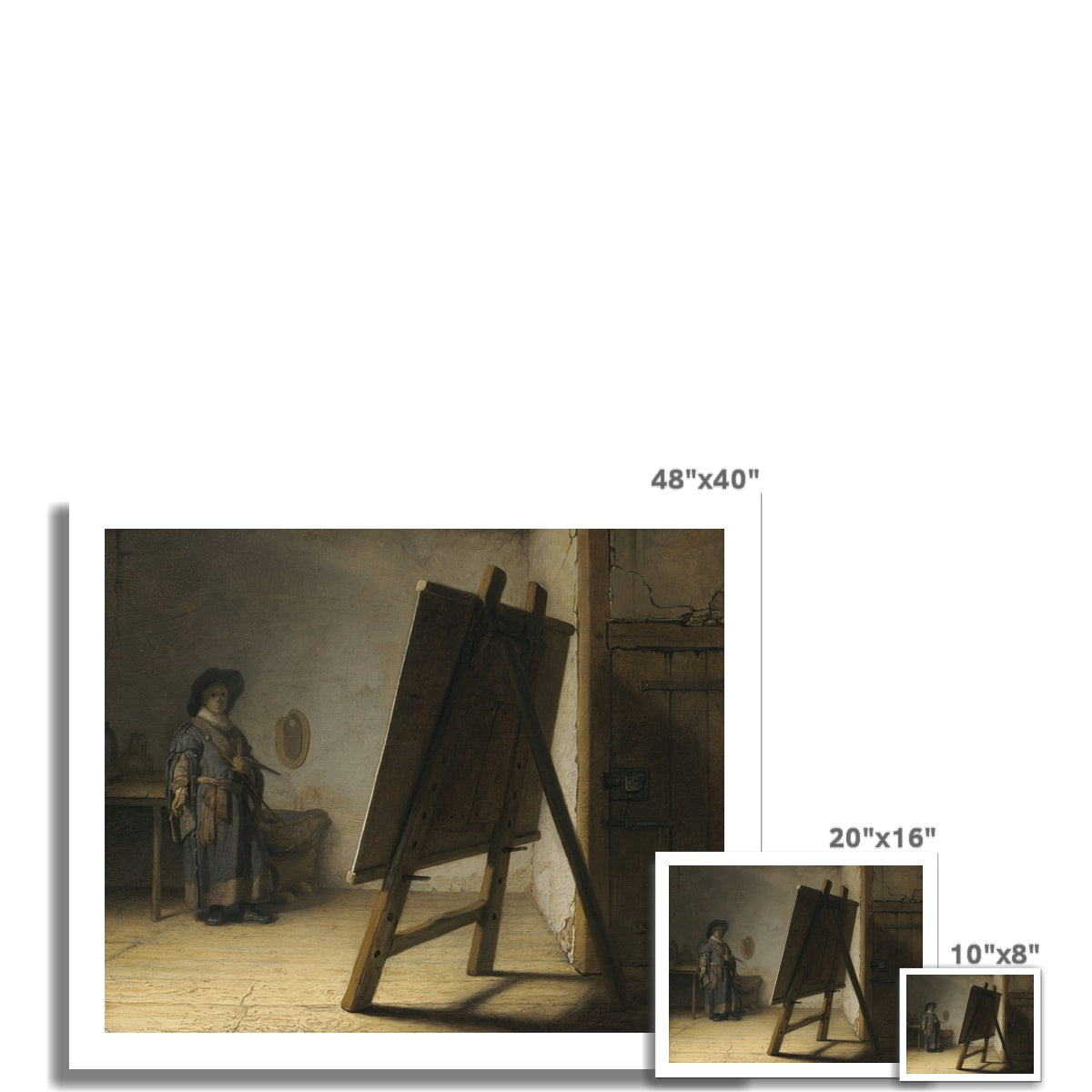 The Artist In His Studio by Rembrandt van Rijn Fine Art Print