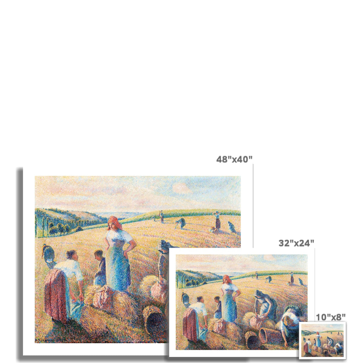 The gleaners by Camille Pissarro Fine Art Print