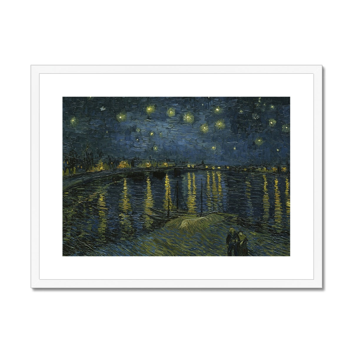 Starry Night by Vincent van Gogh  Framed & Mounted Print