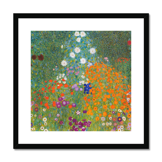 Cottage Garden by Gustav Klimt Framed & Mounted Print