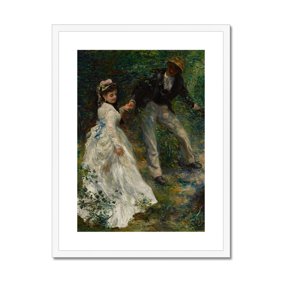 La Promenade by Pierre-Auguste Renoir  Framed & Mounted Print