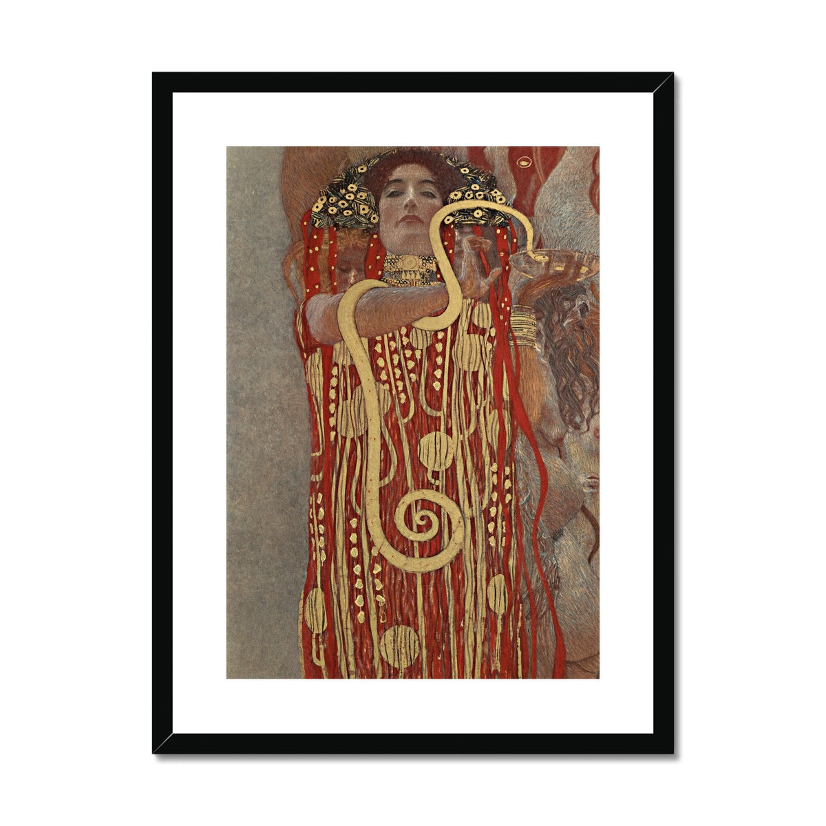 Hygieia by Gustav Klimt Framed & Mounted Print