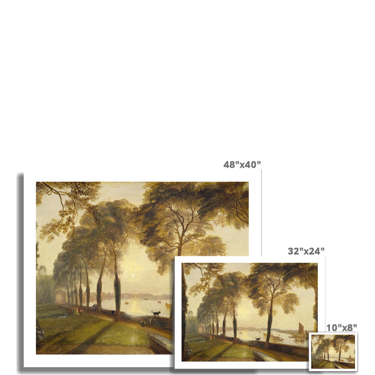 Mortlake Terrace by Joseph Mallord William Turner Fine Art Print