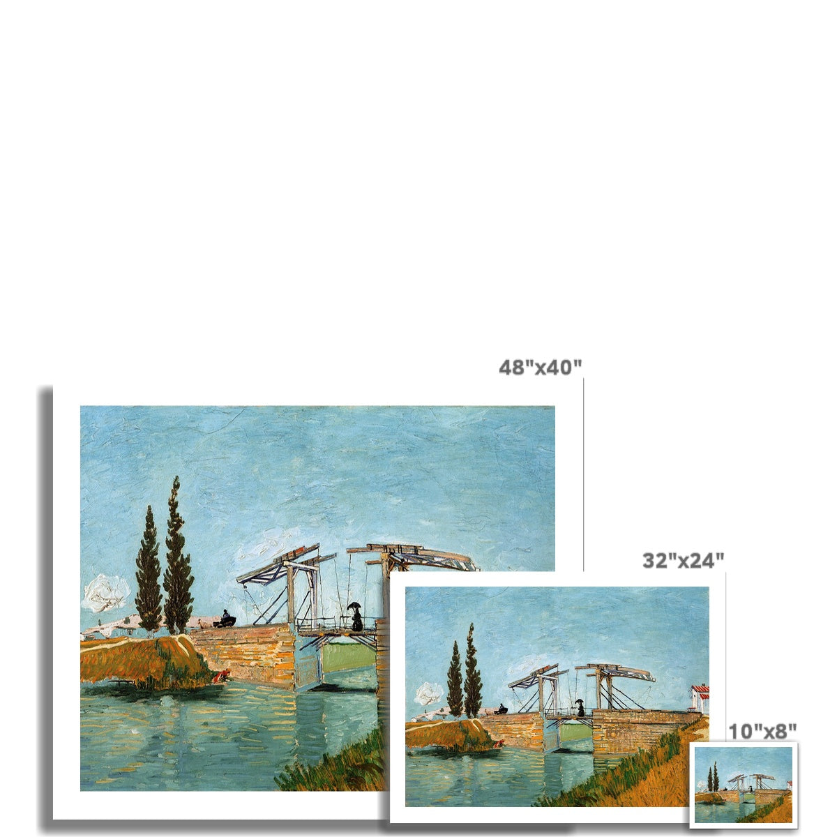 Langlois Bridge at Arles by Vincent van Gogh  Fine Art Print