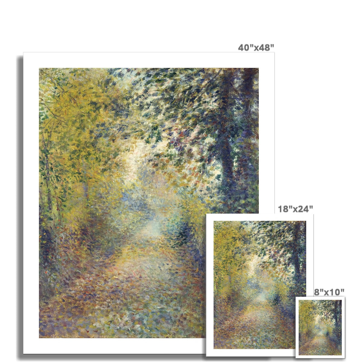 In the Woods by Pierre-Auguste Renoir Fine Art Print