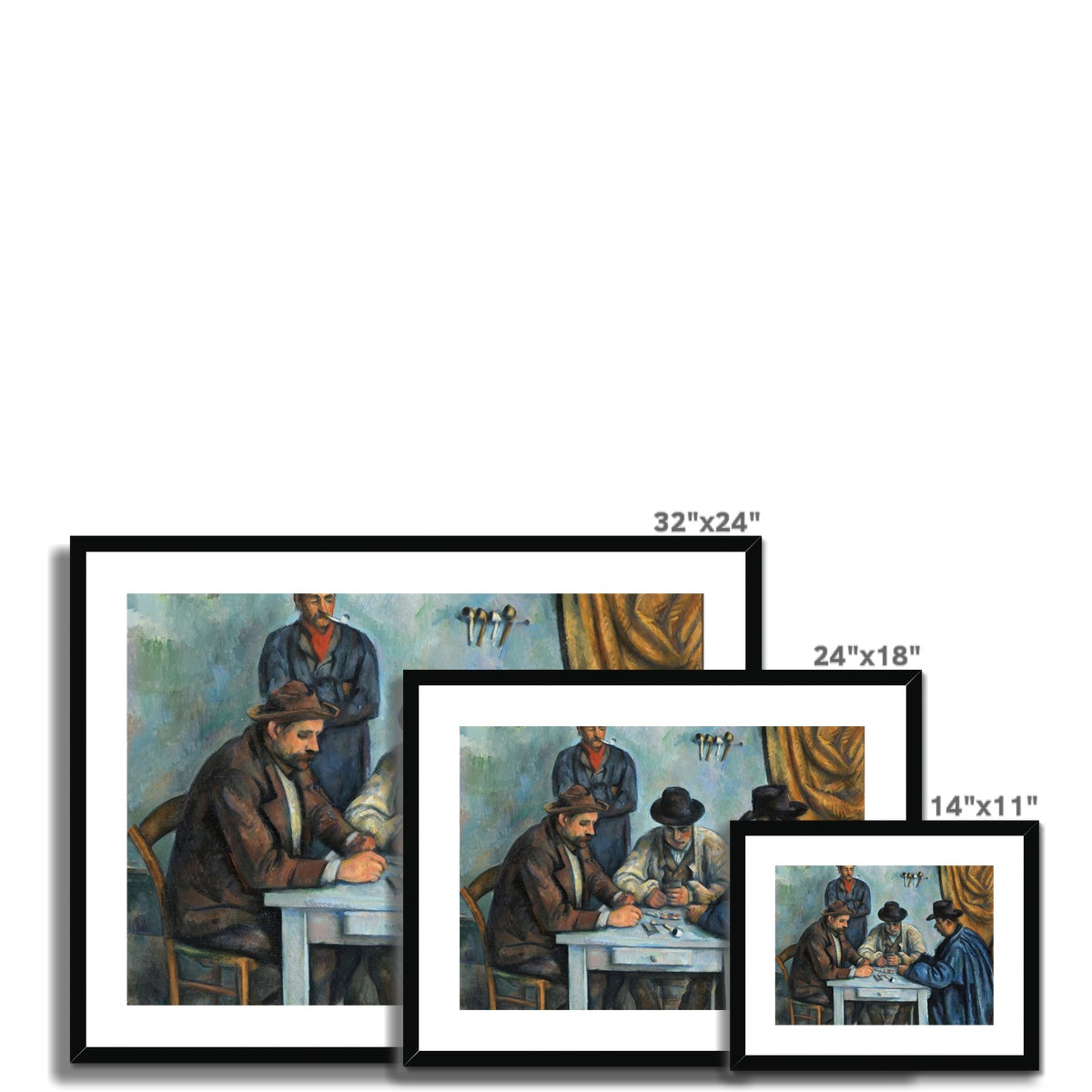 The Card Players by Paul Cézanne Framed & Mounted Print