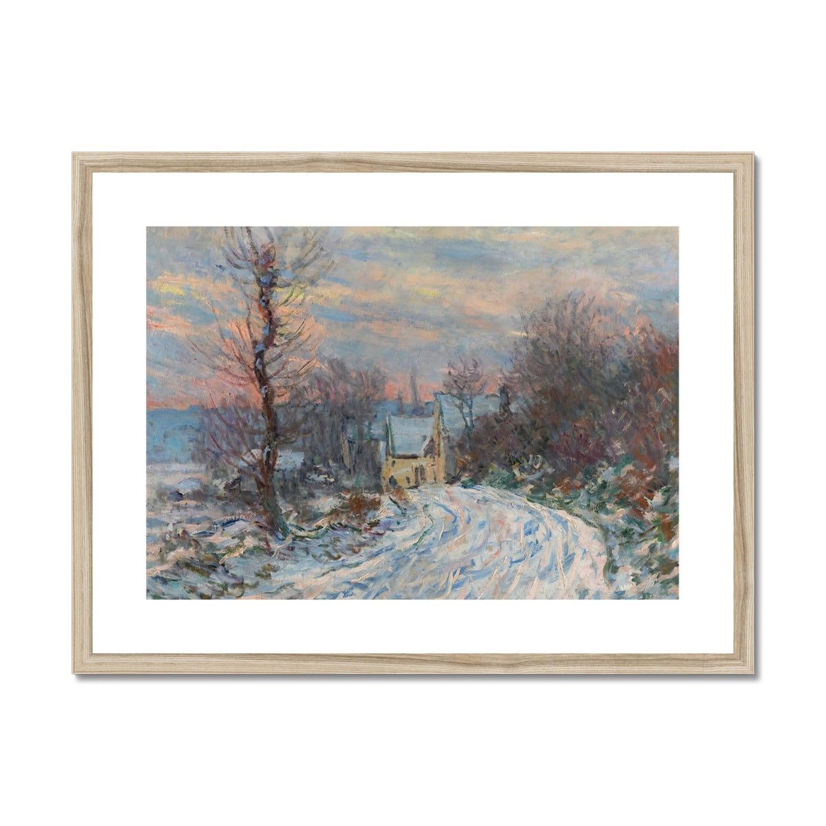 L’entrée De Giverny En Hiver by Claude Monet Framed & Mounted Print