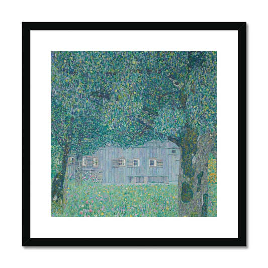 Bauernhaus in Buchberg (Oberösterreichisches Bauernhaus) by Gustav Klimt Framed & Mounted Print