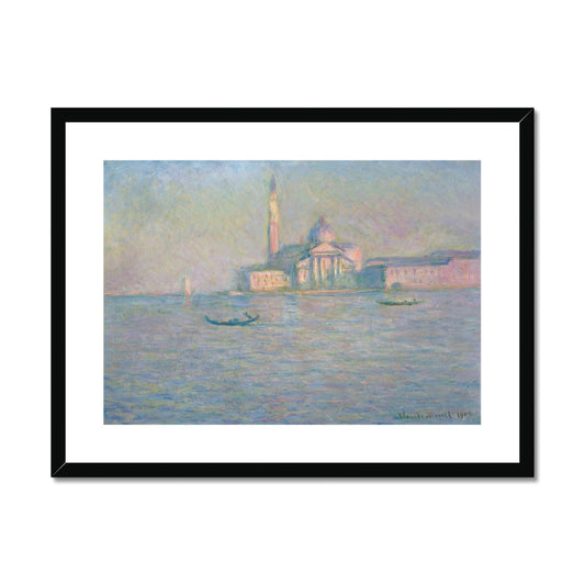 The Church of San Giorgio Maggiore, Venice by Claude Monet  Framed & Mounted Print