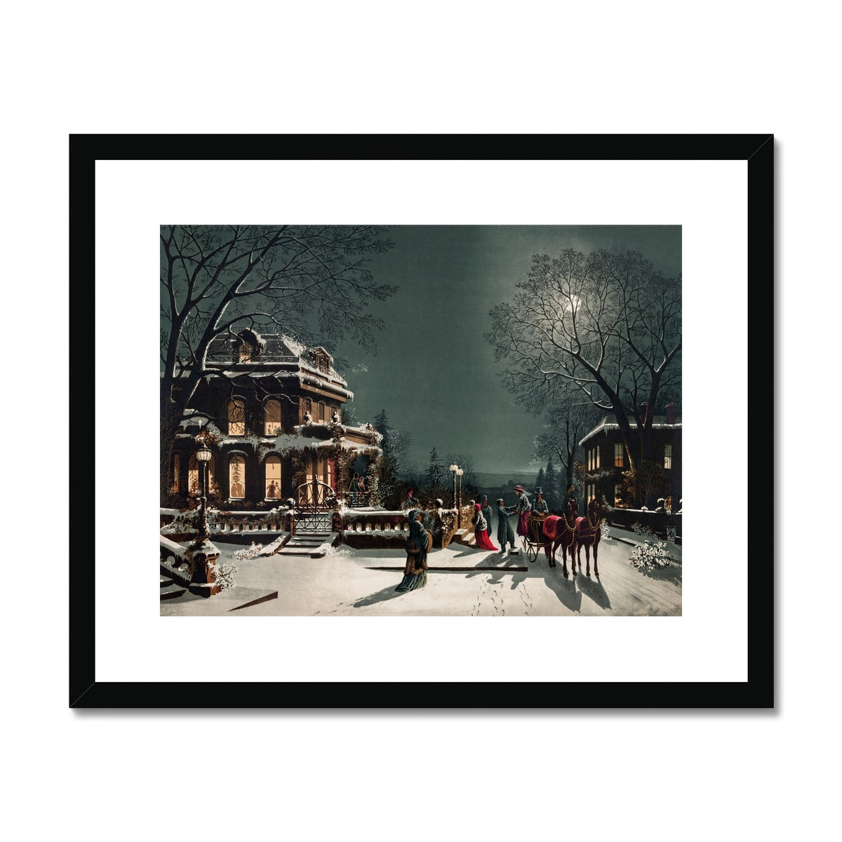 Christmas Eve by Joseph Hoover & Sons Co. Framed & Mounted Print