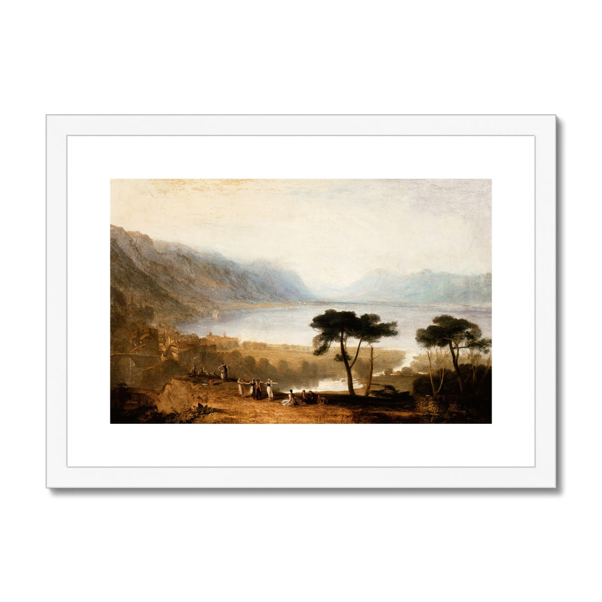 Lake of Geneva from Montreux by Joseph Mallord William Turner Framed & Mounted Print